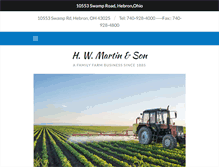 Tablet Screenshot of hwmartinson.com